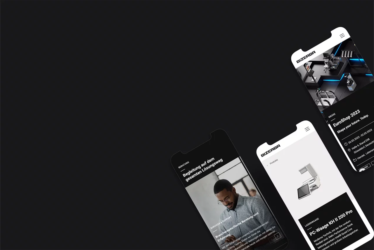 Bizerba Website - Mobile Versions.
