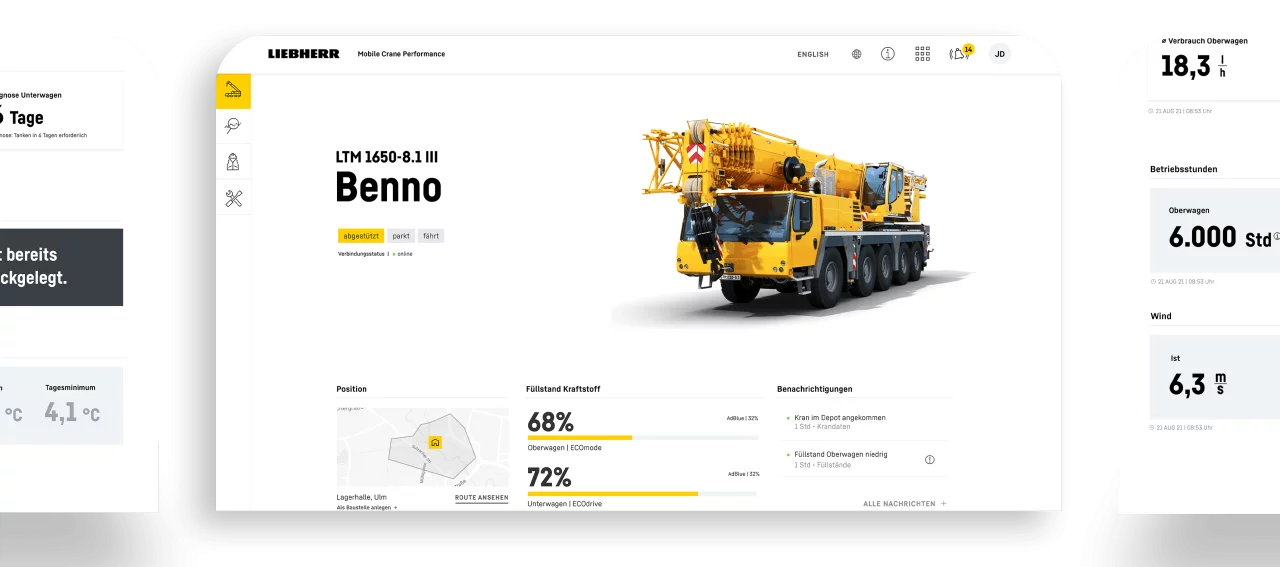 Magnolia Website Mockup Liebherr.