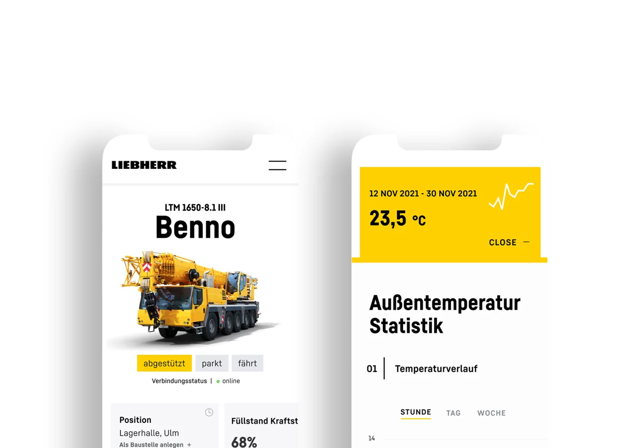 Website Mockup Liebherr.