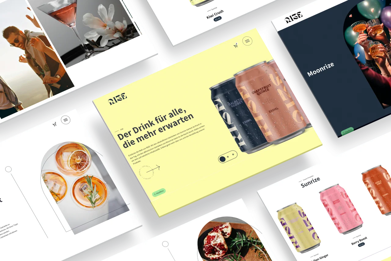 Mockup RIZE Demo Shop.